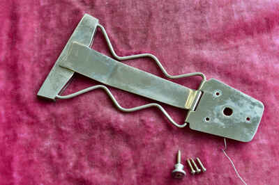 Vintage Gibson ES-175 ES-175d Nickel Zig-Zag Tailpiece Complete 1950