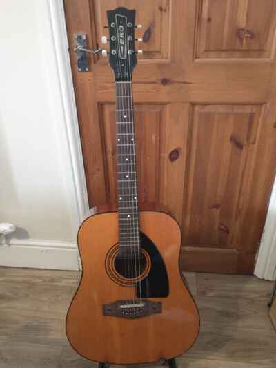 Vintage 1970s Eko Rio Grande VI acoustic guitar made in Italy PROJECT or Parts