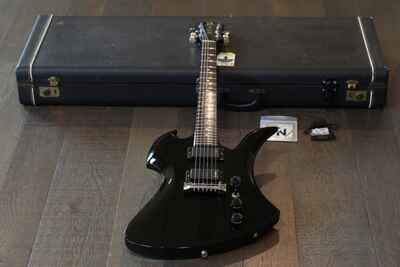 Vintage! 1975 BC Rico Mockingbird Electric Guitar Black + OHSC