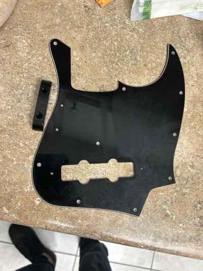 Original Vintage 1971 To 1976  Fender Jazz Bass Pickguard And Thumb Rest Used