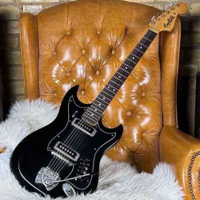 1966 Hagstrom II 2 Vintage Made in Sweden Electric Guitar W /  Hardshell Case!