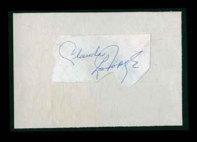 Rare Claude Laforge Montreal Canadiens Signed Autograph 5 Games in 1957!