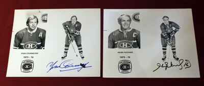 1973 Set 23 Montreal Canadiens Signed David Bier Media Photos Lafleur Mahovlich