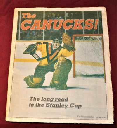 Rare Vintage 1982 Vancouver Canucks Stanley Cup Finals Sun Newspaper Supplement!
