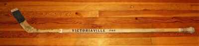 Vintage 1971 Jocelyn Guevremont Vancouver Canucks Game Used Team Signed Stick!