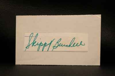Vintage Fred "Skippy" Burchell 1951-54 Montreal Canadiens autograph dec 1998!