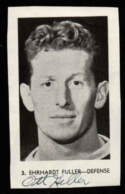 Vintage Ehrhardt Ott Heller Signed 1942 NY Rangers Program Photo dec. 1980!