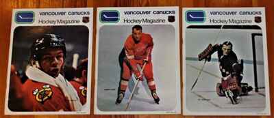 6 Vancouver Canucks 1970-71 First Year Programs Gordie Howe Stan Mikita Covers!