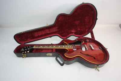 1966 Gibson ES-330 TDC Cherry Vintage Electric Guitar Excellent w / Pro setup OHSC