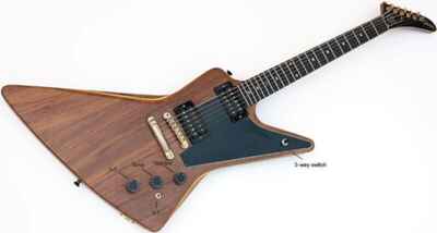 Gibson Explorer E2 1980 5 Stück Nussbaum / Ahorn laminierter Körper, Ahornhals