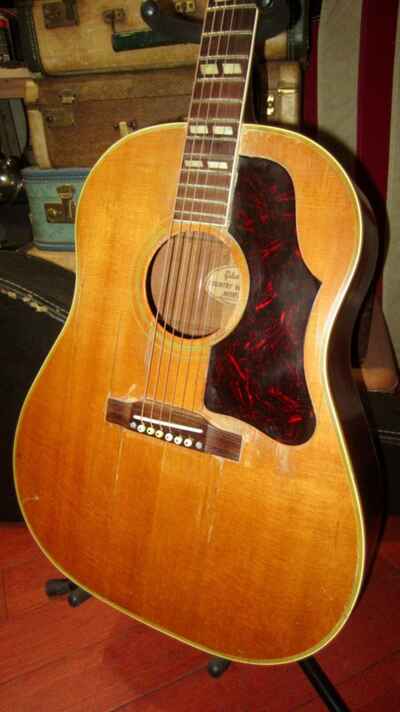 1961 Gibson Country Western Dreadnought Acoustic Natural with Hardshell Case