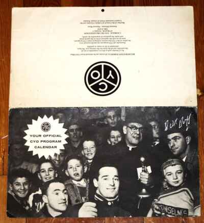Toronto Catholic Youth Organization 1962 Calendar Maple Leafs Signed Dick Duff!