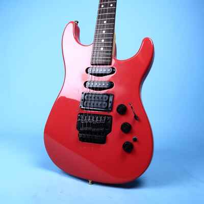 1980s Fender HM Heavy Metal Strat Pink Razz Berry Electric Guitar