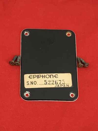 VINTAGE 1969  Era EPIPHONE GUITAR Serial NECK PLATE MIJ Part JAPAN 1970