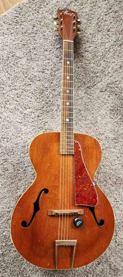 Vintage 1953 Kay Archtop Guitar, Acoustic / Electric