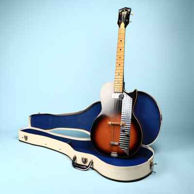 Vintage 1960s Kay Value Leader Short Scale Bass Guitar - Sunburst