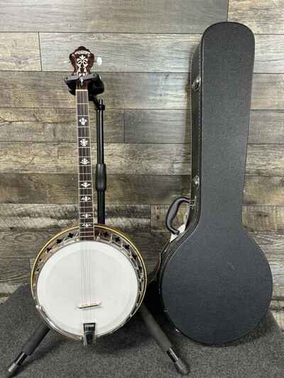 Vintage 1920??s Langstile Deluxe Tenor Banjo w /  Hard Case #615