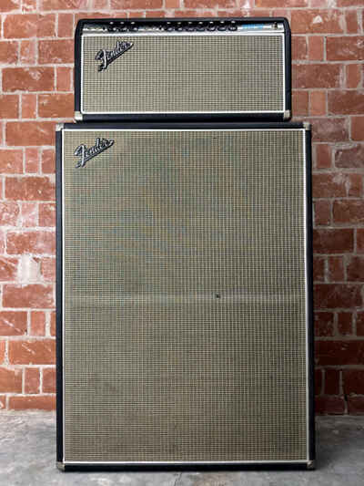1969 Fender Bandmaster TFL 5005D Reverb Amp Head and Cabinet