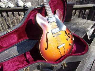1970 Gibson ES 335 TD 12 String Guitar signed by BB King