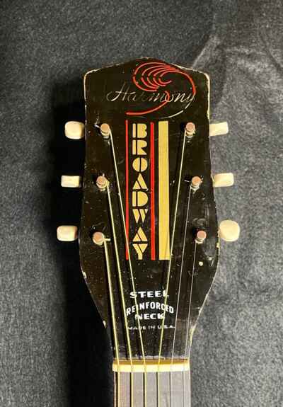 Vintage Harmony Broadway Acoustic Guitar - H954