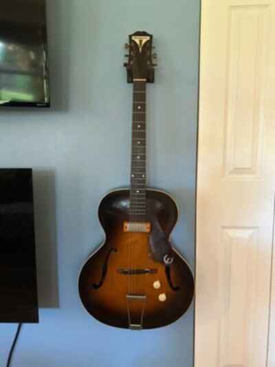 Vintage 1951 Epiphone Century Spanish Guitar Violin Top Acoustic / Electric #740