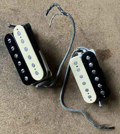 SET Original Early Mid 1980s Seymour Duncan USA ?59 Humbucker Pickups Zebra SH-1