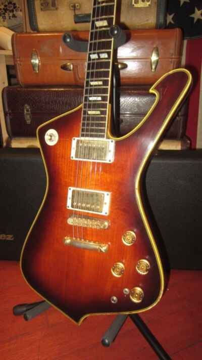 1978 Ibanez IC-400 Iceman Sunburst w /  Hard Case