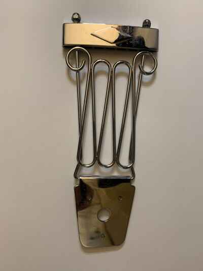 Vintage Ibanez Archtop Hollowbody Guitar Chrome Trapeze Tailpiece Parts FA-100