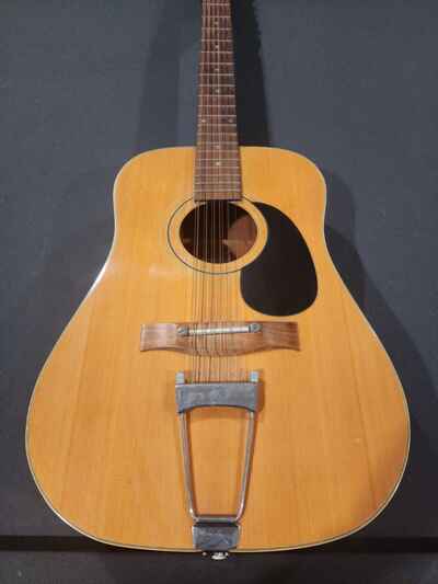 HONDO H 160 TWELVE STRING ACOUSTIC GUITAR 1970S LAWSUIT ERA Good Condition