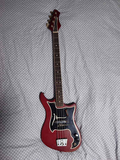 1964-67 Alamo El Dorado Bass Guitar Made in Texas Extremely Rare Used Read