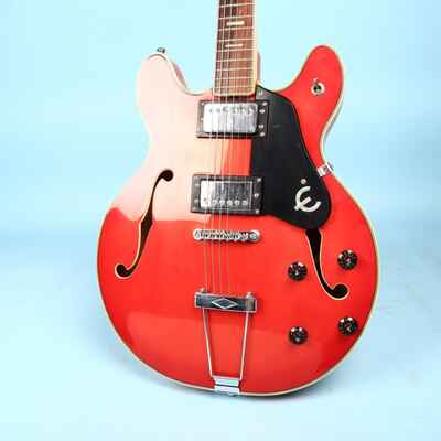 完売【委託お預かり品】Epiphone Riviera – Cherry Red 【”Beige