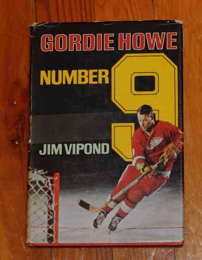 Vintage 1968 Gordie Howe Number 9 Signed Jim Vipond Hardcover Hockey Book!