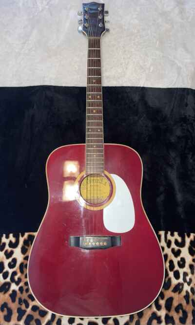 VTG 1970??s Castilla CS-21 Dreadnaught Acoustic Brass Nut Guitar Korea Read Des.