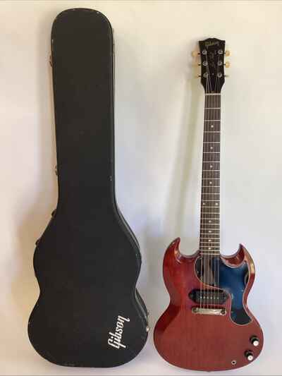 Gibson Les Paul Junior 1963 Cherry Red Vintage With Case NICE!