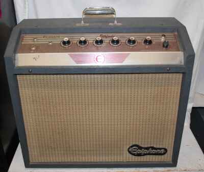 Vintage 1965?  Epiphone EA-28RVT Pathfinder Tube combo amp & foot pedal preowned