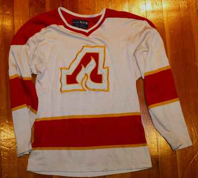 Vintage Early 1970s Doug Laurie Atlanta Flames Hockey Goalie Jersey #1 Phil Myre