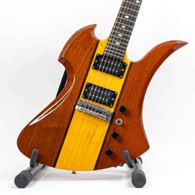 1985 MIJ B C. Rich Mockingbird Natural w /  Neckthru, One Piece Maple Neck