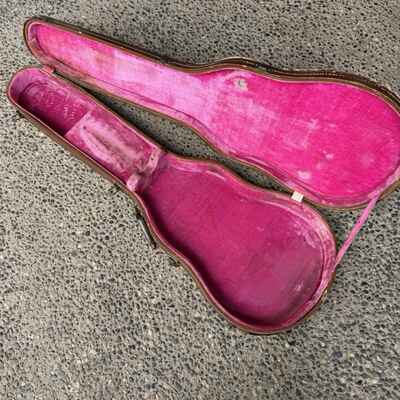 1950s Vintage Gibson (Lifton) Les Paul Case Brown w / Pink Interior