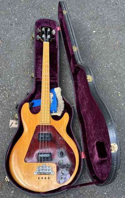 Gibson Ripper Bass Guitar Natural Finish with Case Early 1970s