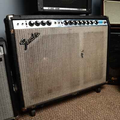Vintage 1970s Fender Vibrosonic Reverb Amp Silverface