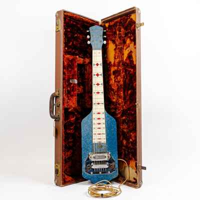Early 60s Marvel Lap Steel Blue Original Electronics, Sustain for Days, OG Case