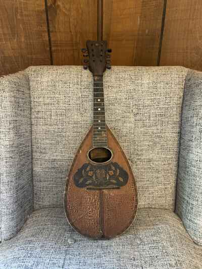 Antique 1900??s Sears, Roebuck & Co. Supertone Bowlback Mandolin The Columbia