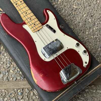 1972 Fender Precision Bass - Custom Color Candy Apple Red