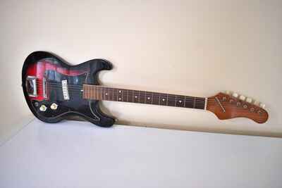 1960s Teisco Del Rey Electric Guitar VG Condition Gig Bag!