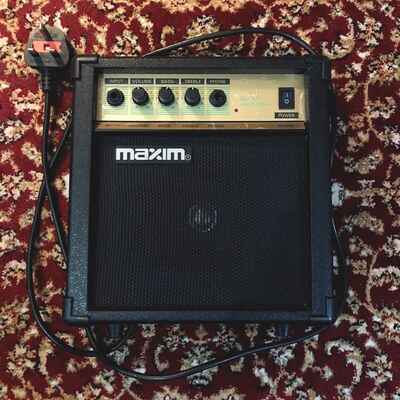 Maxim Practise Guitar Amp - Vintage 10w Solid State 1980??s Mini Amplifier