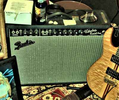 1964 FENDER VIBROLUX REVERB 2x10 AA864 A00491 Run #1 w / spare transformer VG+