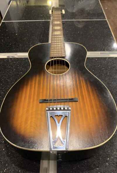 Vintage 1960s Stella Steel Parlor Guitar Made in the U S.A