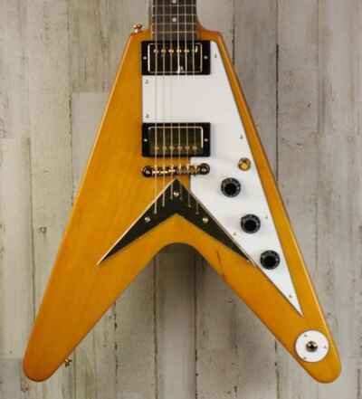 USED Epiphone 1958 Korina Flying V (051)