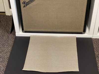 Original  NOS Vintage Fender Grill Cloth Silver Sparkle Blackface fits Champ Amp