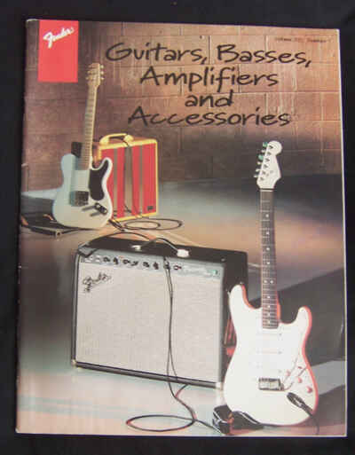 FENDER GUITARS BASSES AMPLIFIERS 1996 ORIGINAL VINTAGE BROCHURE